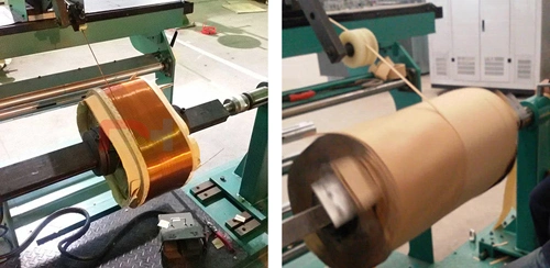 Machine de remontage horizontale pour transformateur à bobine 600 mm 3
