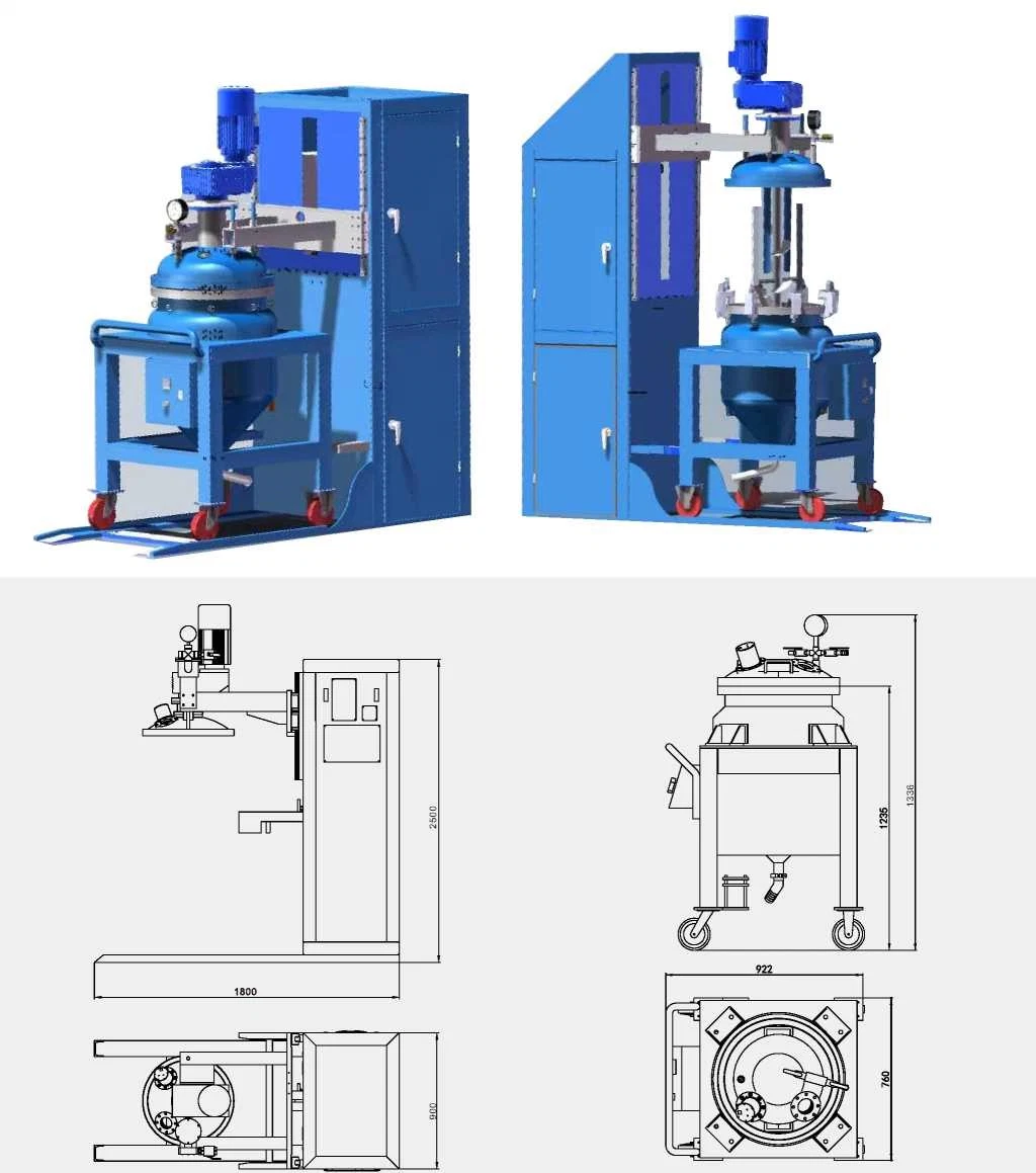 mélangeur avec APG ou machine de coulée pour la production d'isolants électriques 0